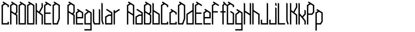 CROOKED Regular font