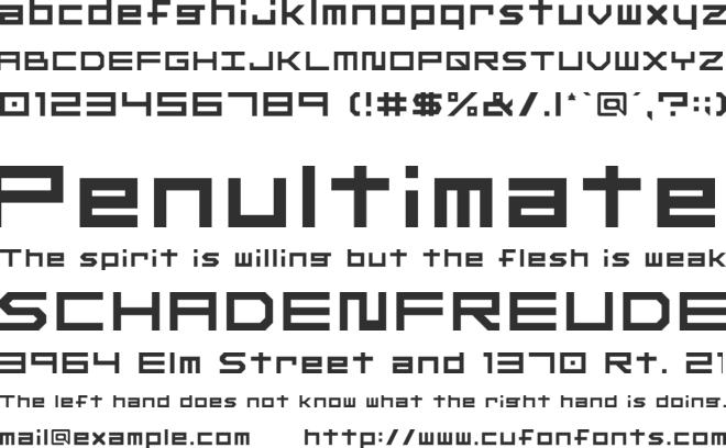 Other F font preview