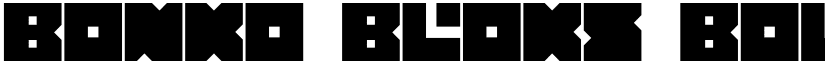 Bonko Bloks Bold font