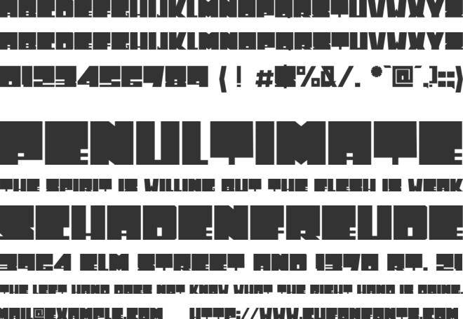 Tonelada font preview