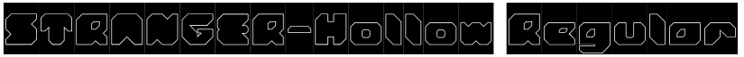 STRANGER-Hollow font download