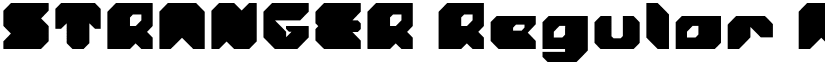 STRANGER Regular font