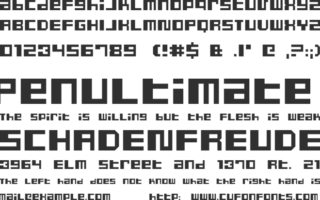 Dusty Pro font preview