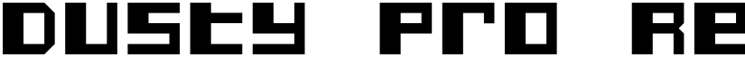 Dusty Pro Regular font