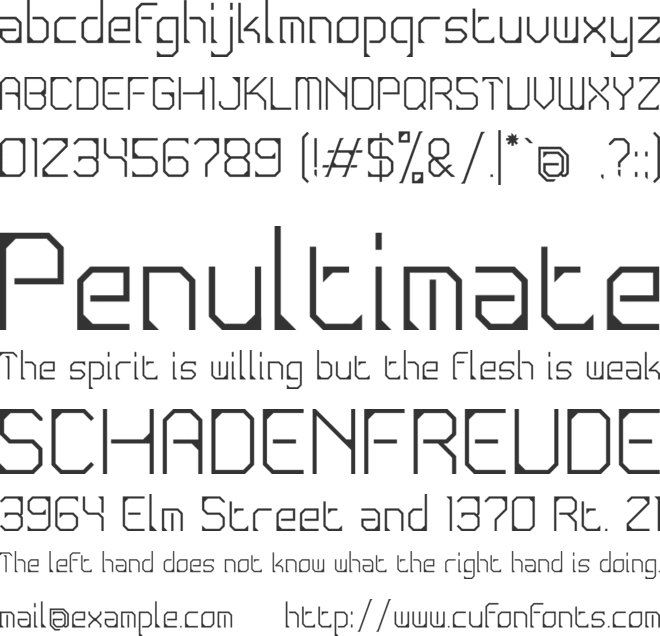 Conductive font preview