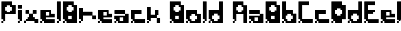 PixelBreack Bold font