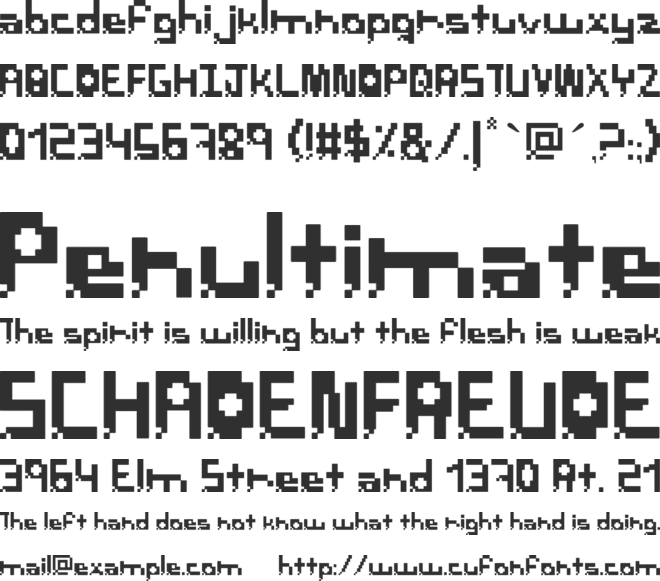 PixelBreack font preview