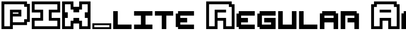 PIX_lite Regular font