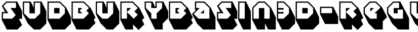 SudburyBasin3D-Regular font