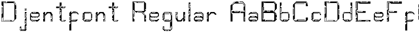 Djentfont Regular font