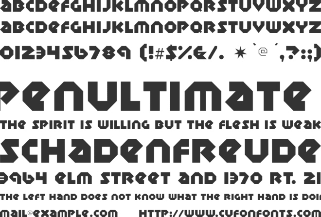 Sudbury Basin font preview