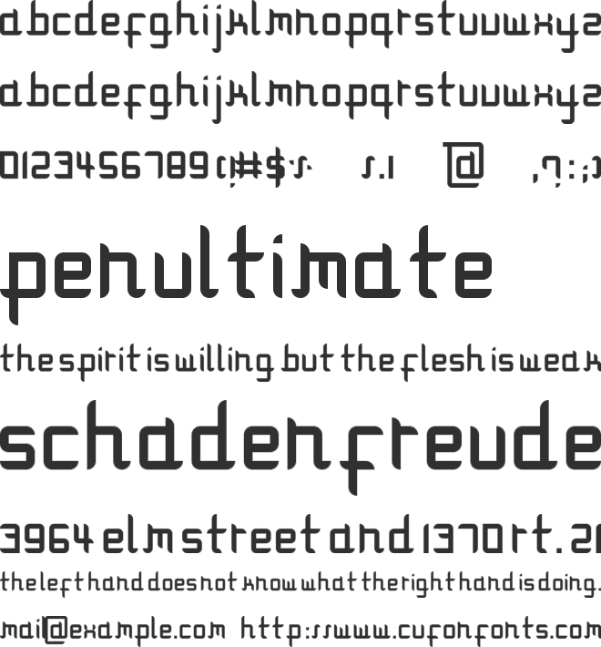 Modulare 1 font preview