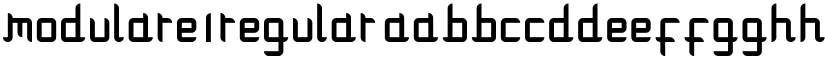 Modulare 1 Regular font