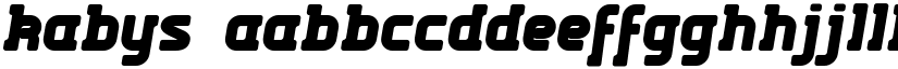 Kabys font