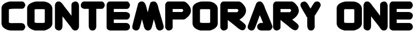 Contemporary ONE font