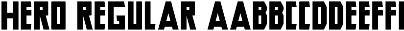 Hero Regular font