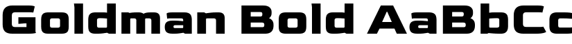 Goldman Bold font