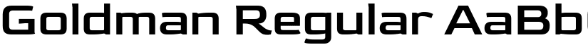 Goldman Regular font