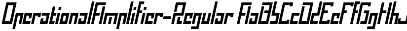 OperationalAmplifier-Regular font