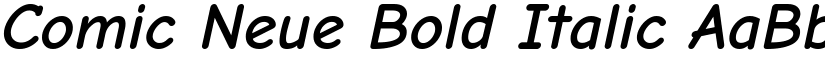 Comic Neue Bold Italic font