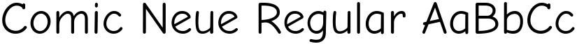 Comic Neue Regular font