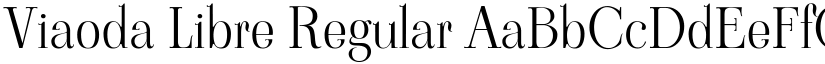 Viaoda Libre Regular font