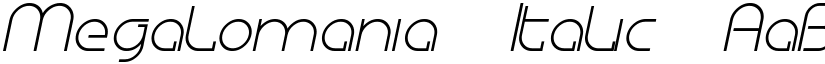Megalomania Italic font