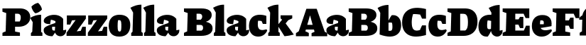 Piazzolla Black font