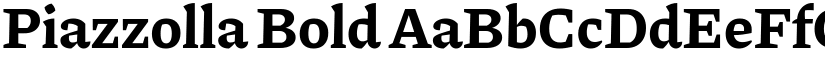 Piazzolla Bold font