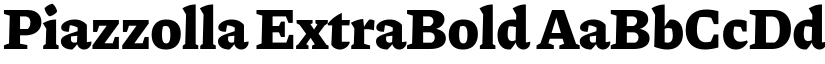 Piazzolla ExtraBold font