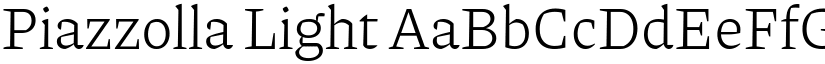 Piazzolla Light font