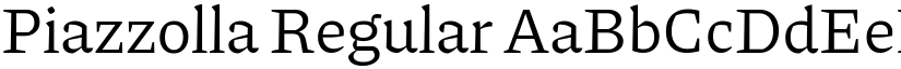 Piazzolla Regular font