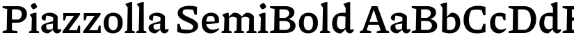 Piazzolla SemiBold font