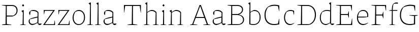 Piazzolla Thin font