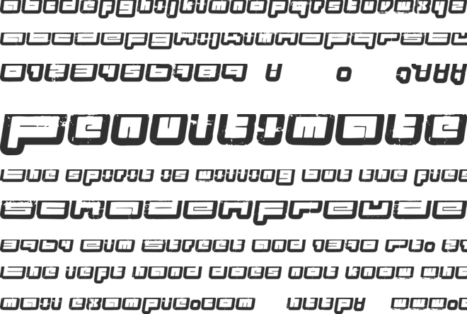 Projects font preview
