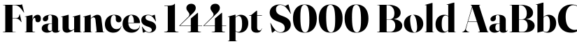 Fraunces 144pt S000 Bold font