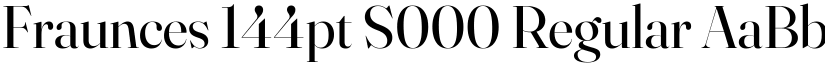 Fraunces 144pt S000 Regular font