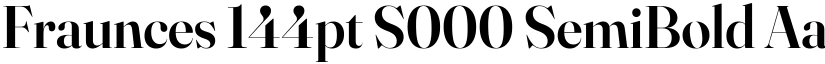 Fraunces 144pt S000 SemiBold font