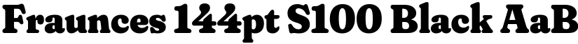 Fraunces 144pt S100 Black font