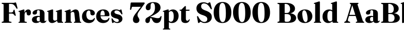 Fraunces 72pt S000 Bold font