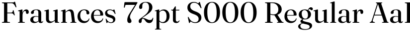 Fraunces 72pt S000 Regular font