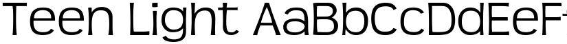 Teen Light font