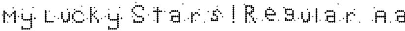 My Lucky Stars! Regular font