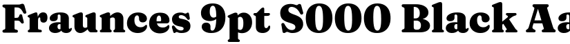 Fraunces 9pt S000 Black font