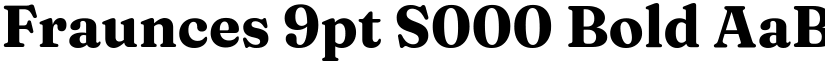 Fraunces 9pt S000 Bold font