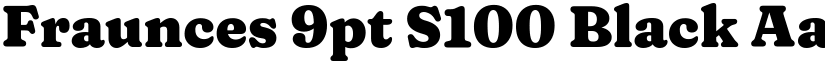 Fraunces 9pt S100 Black font