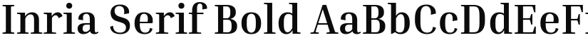 Inria Serif Bold font