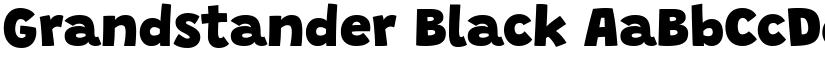 Grandstander Black font
