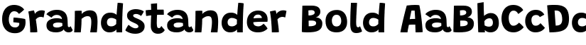 Grandstander Bold font