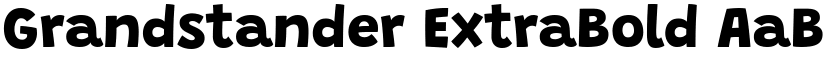 Grandstander ExtraBold font
